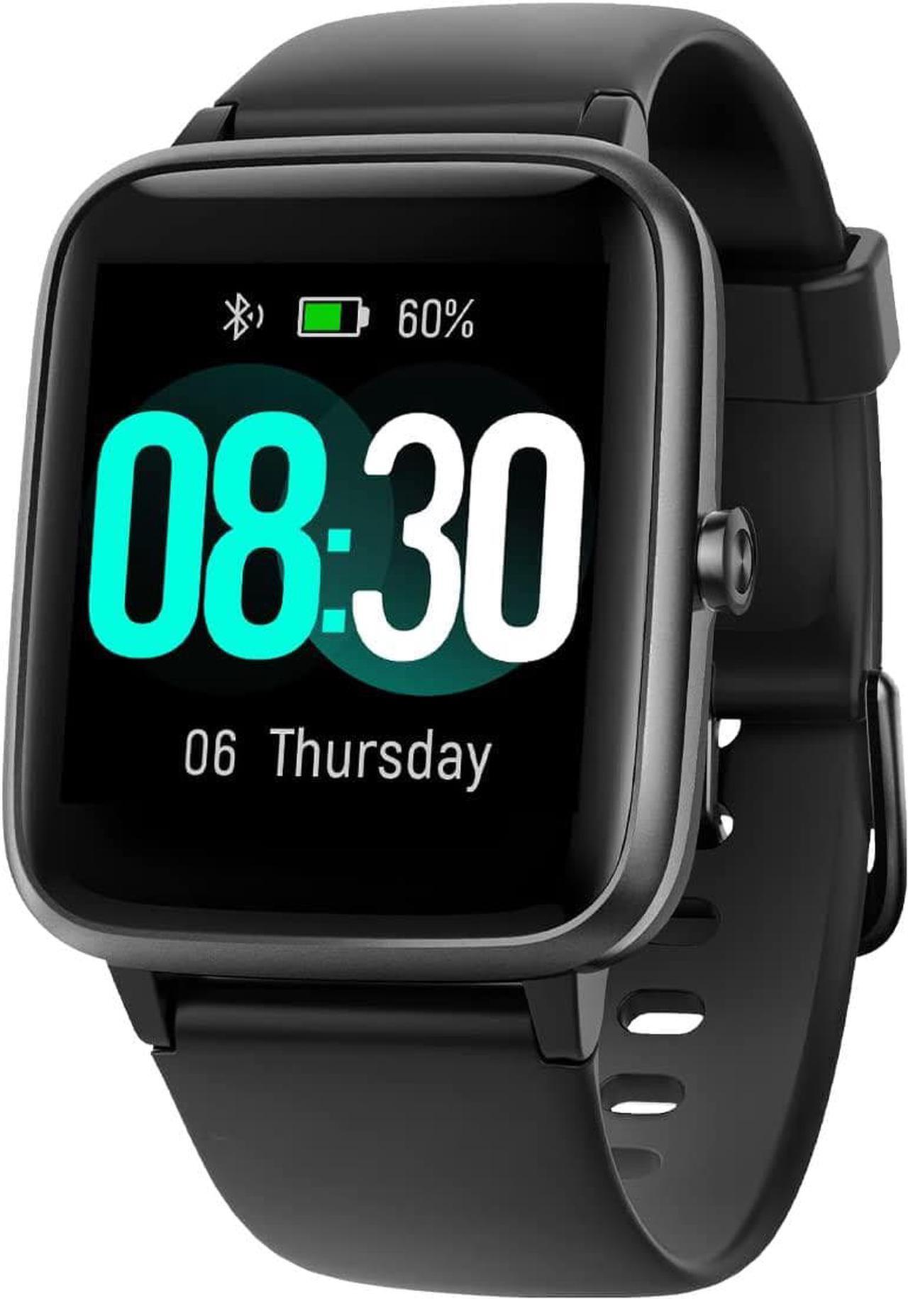 Main image of GRV Smart Watch for iOS and Android Phones (Answer/Make Calls), Watches for Men Women IP68 Waterproof Smartwatch Fitness Tracker Watch with Heart Rate/Sleep Monitor Steps Calories Counter (Black)