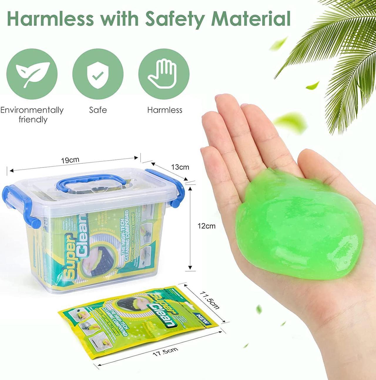 Alt view image 5 of 5 - 5 Packs Car Cleaning Gel: Keyboard Cleaner Putty Gel with Storage Box Efficient Cleaning Reusable No Sticky Hands No Break for Car Interior Air Vent Keyboard Camera Printer- Upgraded