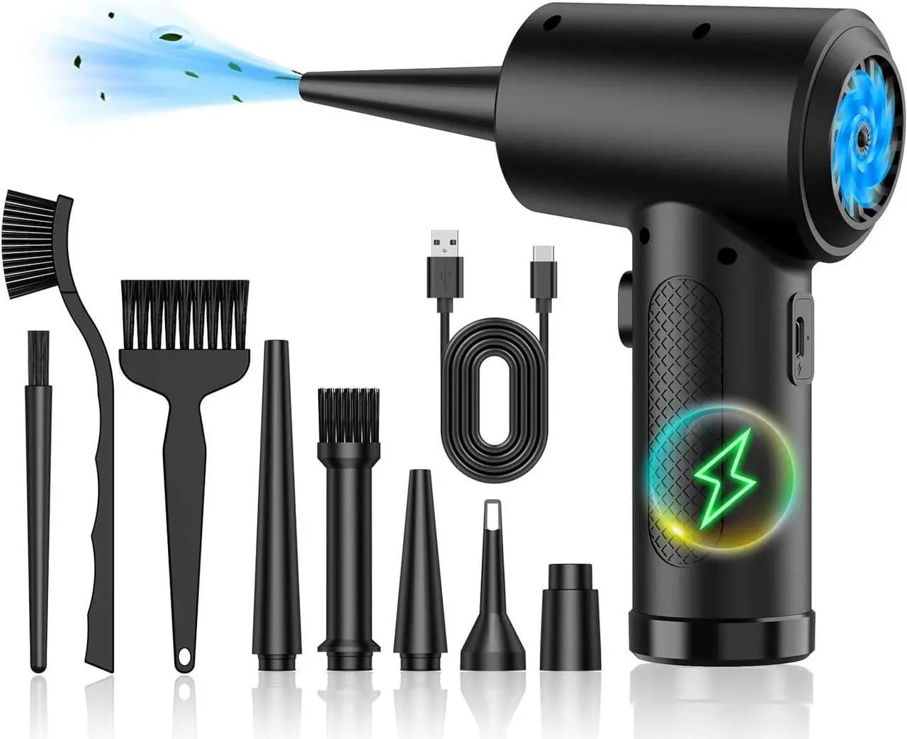 Main image of ZARIMI Compressed air Duster - Keyboard Cleaner for Office no Canned Reusable Good Replacement Can Electric 91000RPM Cordless air Duster pc 7600mAh -pc Cleaning-air Blower-car dusters-Electric