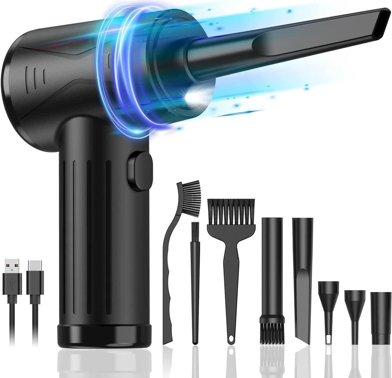 Main image of Compressed-air-dusters-electric-duster-100000RPM- air Blower for Computer - No Compressed air can - Replace Canned air dusters -Keyboard Cleaner - pc air dusters - Compressed air Electric 7600mAh