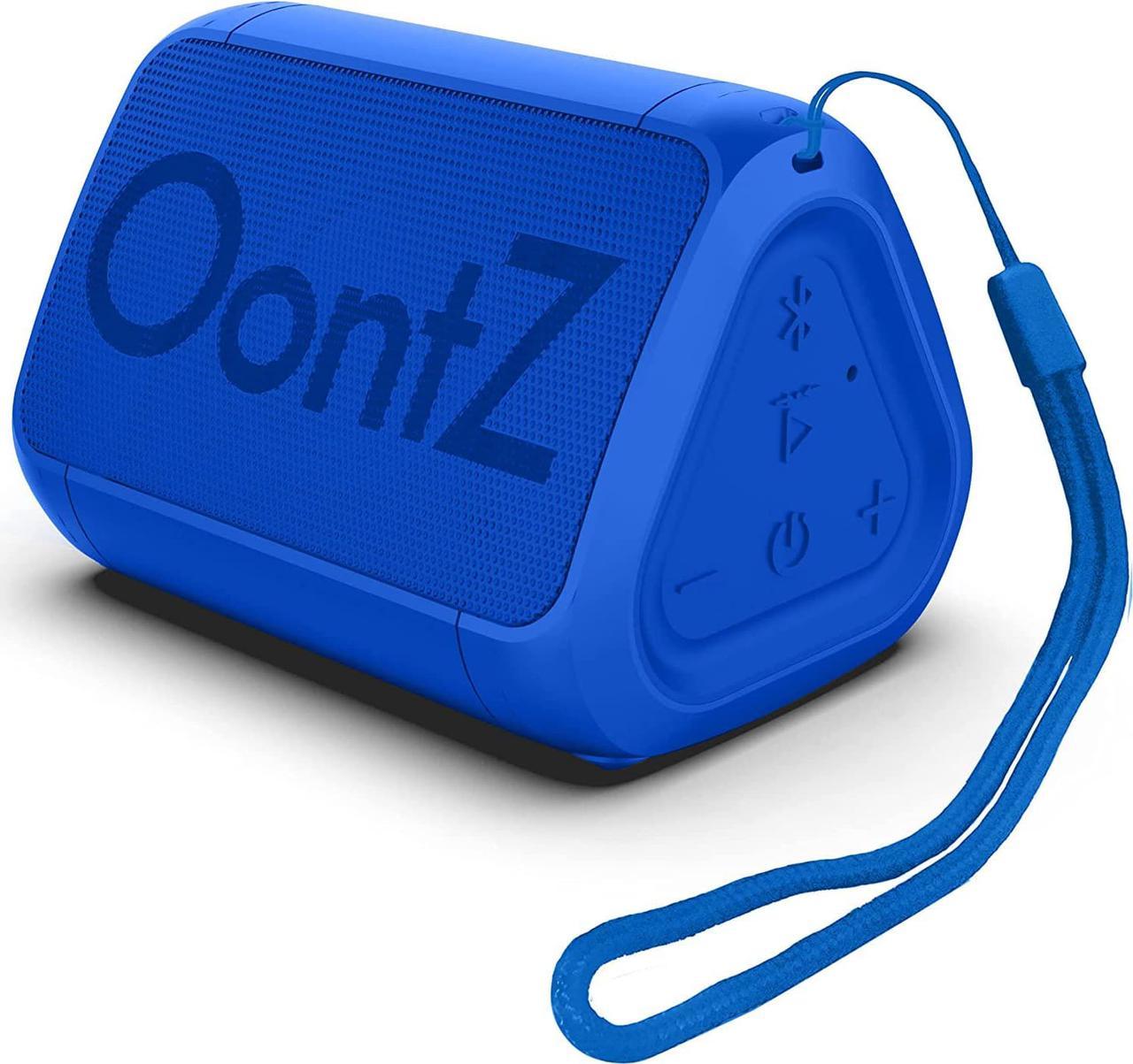 OontZ Angle Solo Bluetooth Portable Speaker, Compact Size, Surprisingly Loud Volume & Bass, 100 Foot Wireless Range, IPX5, Perfect Travel Speaker, Bluetooth Speakers (Blue)