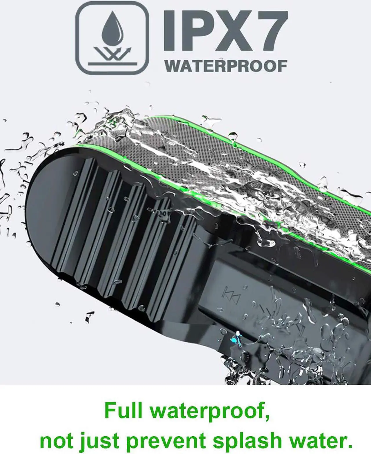 Alt view image 3 of 3 - AOMAIS Sport II Portable Wireless Bluetooth Speakers 4.0 Waterproof IPX7, 20W Bass Sound, Stereo Pairing, Durable Design Backyard, Outdoors, Travel, Pool, Home Party (Orange)