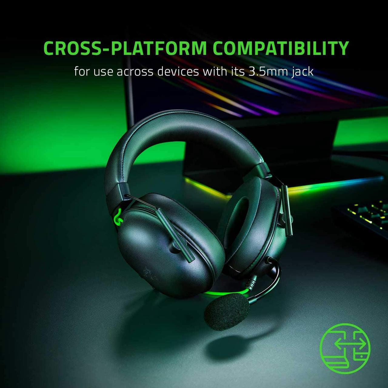 Alt view image 4 of 8 - Razer BlackShark V2 X Gaming Headset: 7.1 Surround Sound Capable - 50mm Drivers - Memory Foam Cushion - for PC, PS4, Nintendo Switch - 3.5mm Headphone Jack - Classic Black