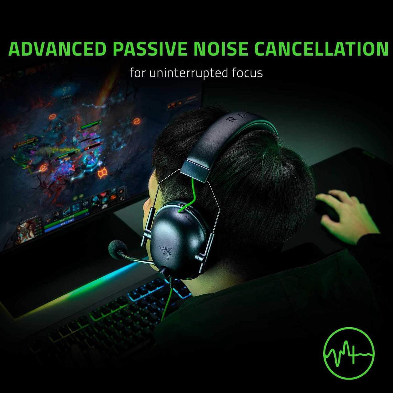 Alt view image 7 of 8 - Razer BlackShark V2 X Gaming Headset: 7.1 Surround Sound Capable - 50mm Drivers - Memory Foam Cushion - for PC, PS4, Nintendo Switch - 3.5mm Headphone Jack - Classic Black