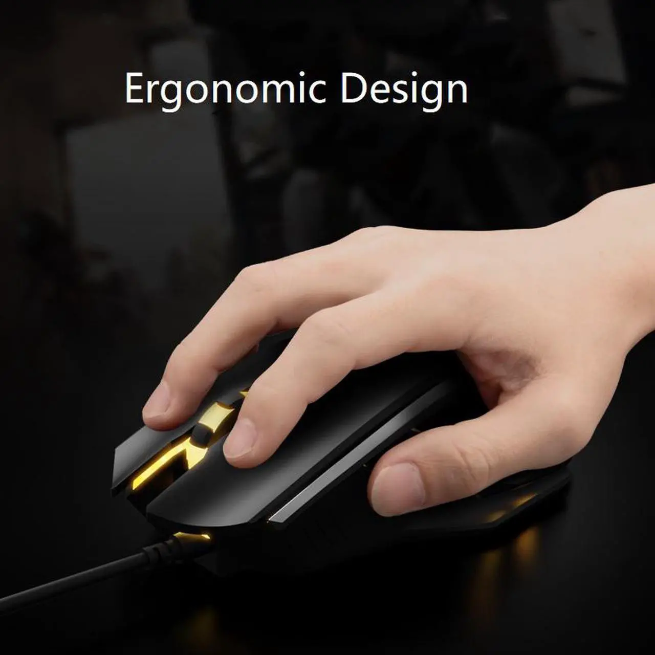Alt view image 2 of 5 - A-jazz AJ120 Pro 3200DPI Programmable USB Wired Optical Gaming Mouse