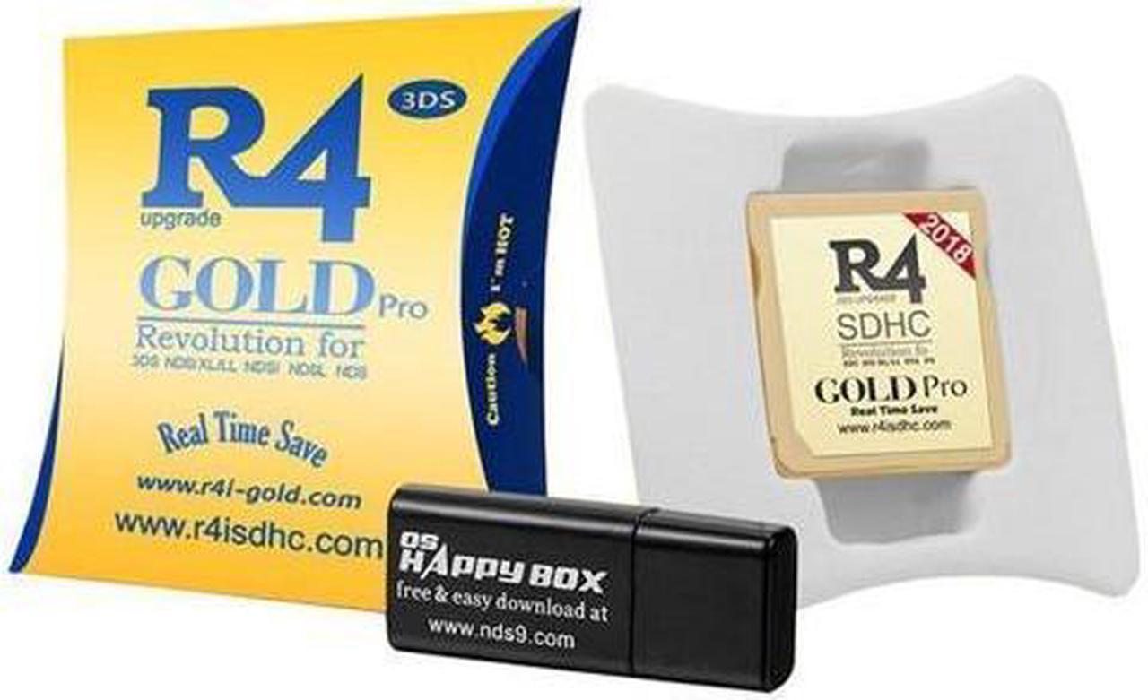 New R4I  Version SD SDHC Dual Core Card - Memory Adapter Card for 3DS, NDSiXL/LL, NDSi ,NDSL, NDS, DSI, 2DS,N3DS XL,N2DS XL (The Gold)