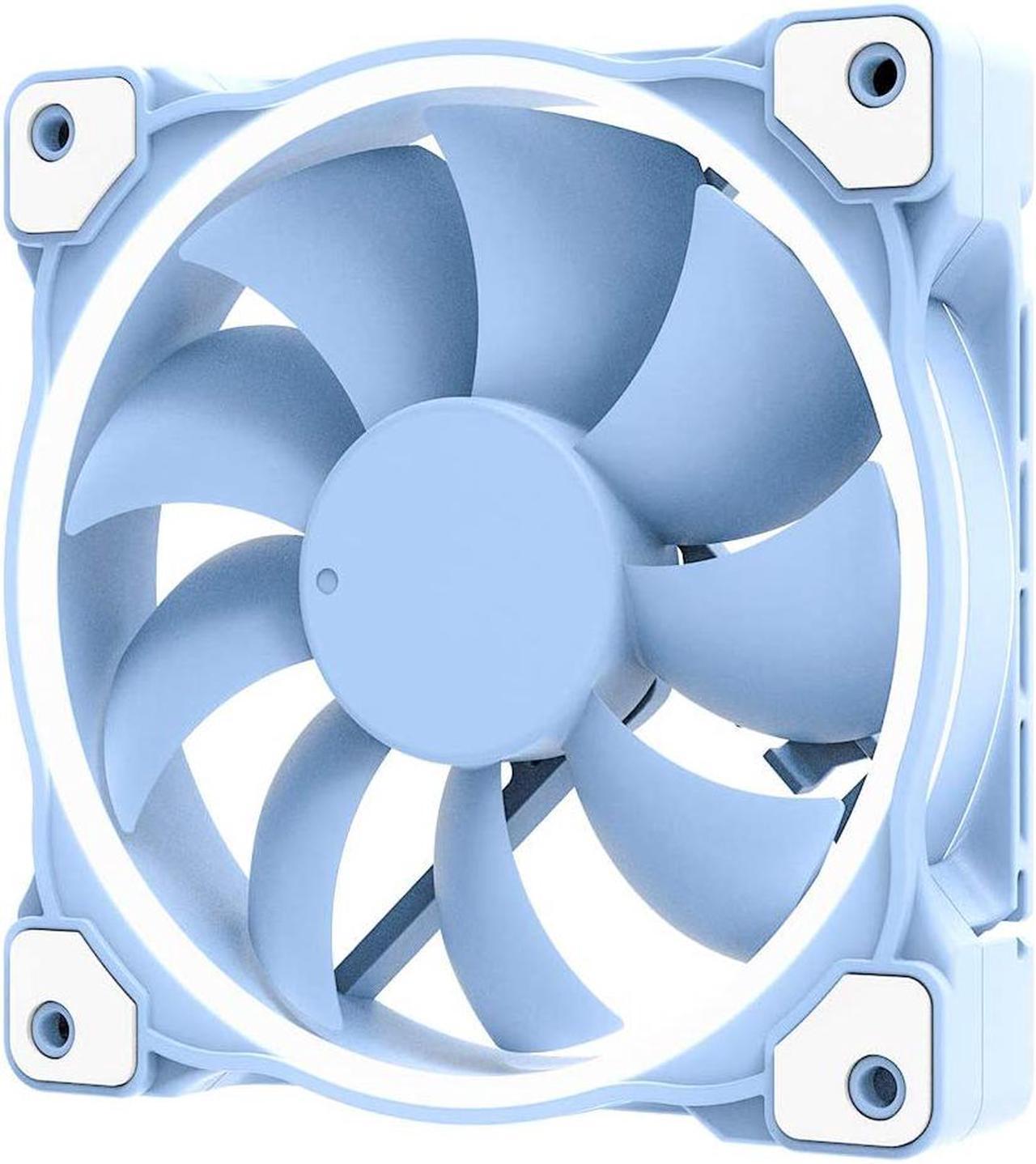 Pastel 120mm Case Fan White LED PWM Fan for PC Case/CPU Cooler (Baby Blue) for ID-COOLING ZF-12025