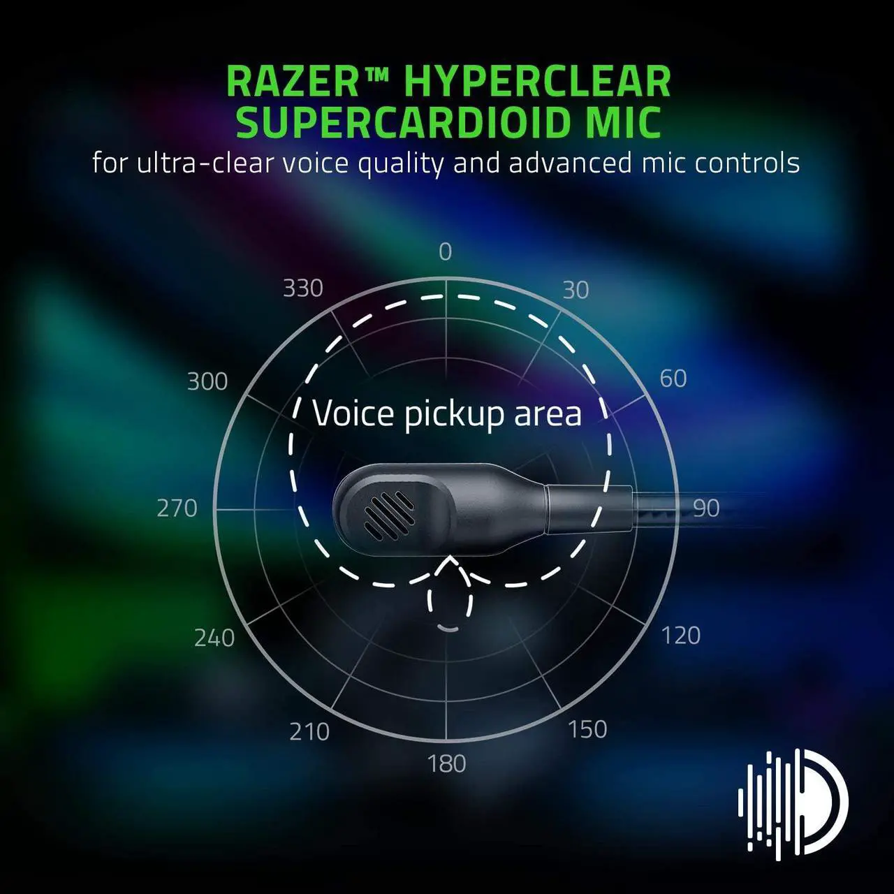 Alt view image 9 of 8 - Razer BlackShark V2 Pro Wireless Gaming Headset: THX 7.1 Spatial Surround Sound - 50mm Drivers - Detachable Mic - for PC, PS5, PS4, Switch, Black