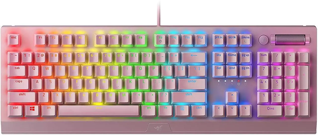 Alt view image 2 of 10 - Razer BlackWidow V3 Mechanical Gaming Keyboard: Green Mechanical Switches - Tactile & Clicky - Chroma RGB Lighting - Compact Form Factor - Programmable Macro Functionality - USB Passthrough - Quartz