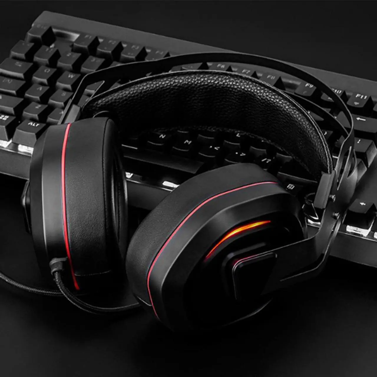 Alt view image 5 of 5 - XIBERIA S18 PC Headset USB 7.1 Surround Sound Gaming Headphones Stereo Bass Casque with Microphone Led Light for Computer Laptop