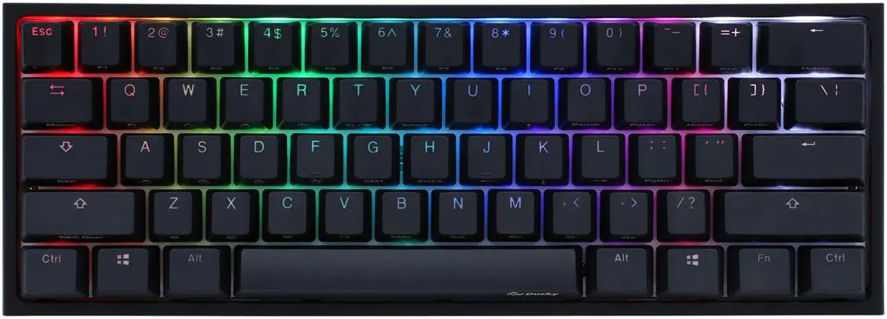 Alt view image 5 of 5 - Ducky One 2 Mini RGB LED 60% Double Shot PBT Gaming Mechanical Keyboard - Cherry MX Switches