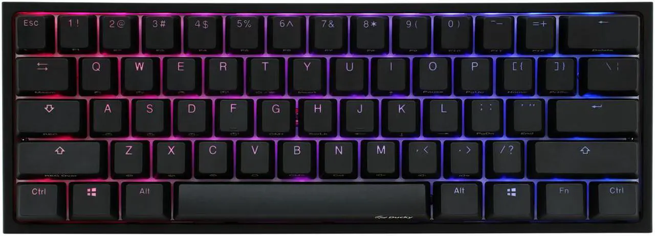 Alt view image 2 of 5 - Ducky One 2 Mini RGB LED 60% Double Shot PBT Gaming Mechanical Keyboard - Cherry MX Switches