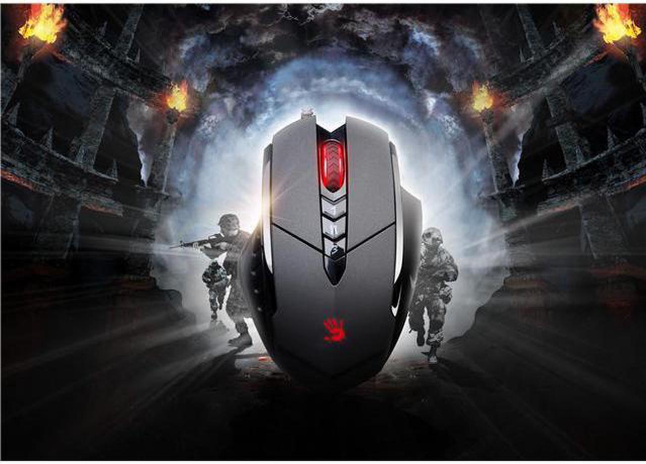 Alt view image 2 of 2 - A4Tech V7MA Bloody Ultra Gaming Gear Wired 8-Button Gaming Mouse