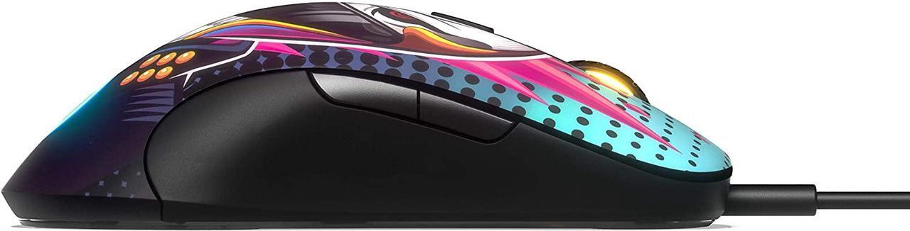 Alt view image 3 of 7 - SteelSeries Sensei Ten Neon Rider Limitted Edition Gaming Mouse – 18,000 CPI TrueMove Pro Optical Sensor – Ambidextrous Design – 8 Programmable Buttons – 60M Click Mechanical Switches – RGB Lighting