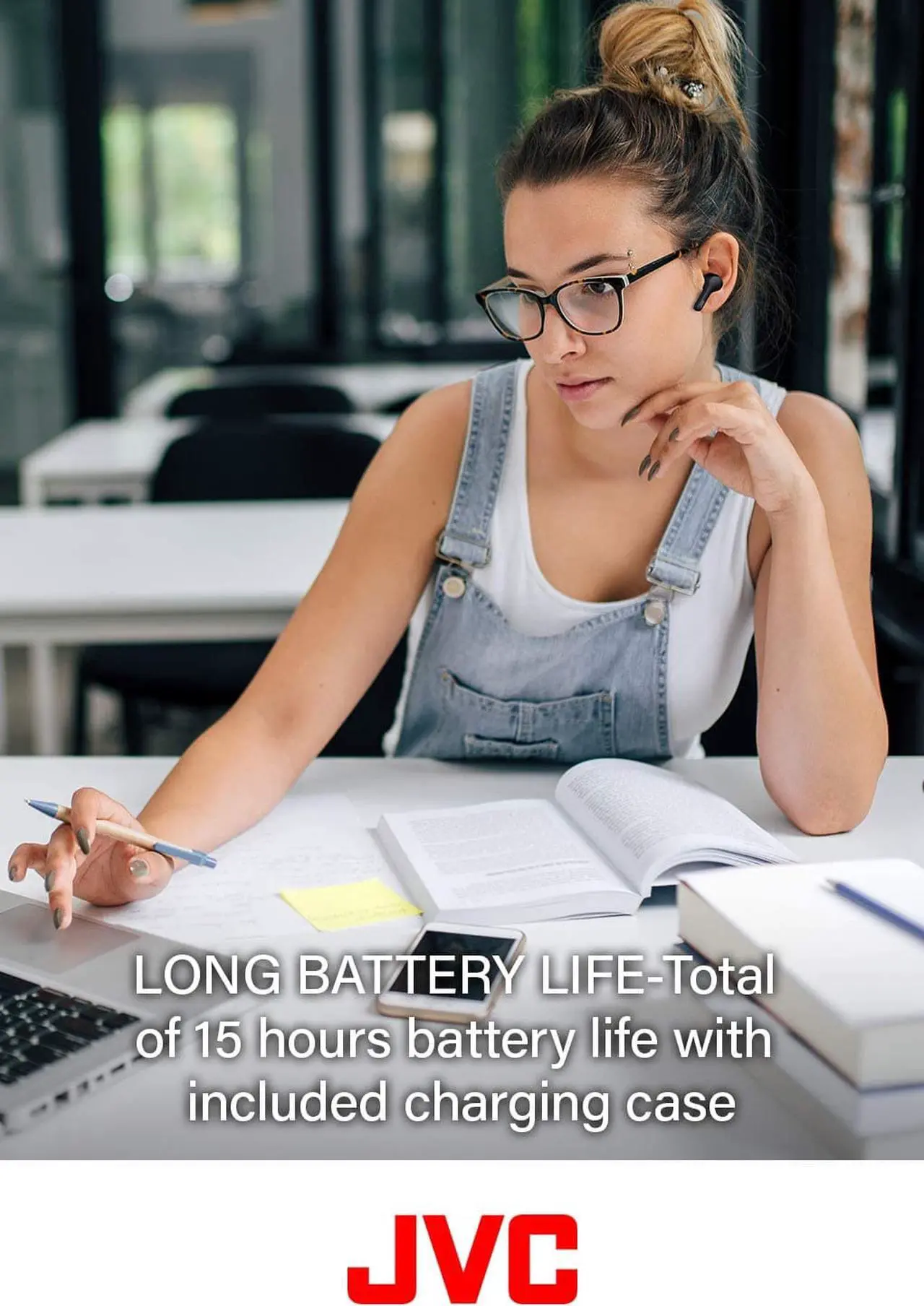 Alt view image 7 of 7 - JVC Gumy Truly Wireless Earbuds Headphones, Bluetooth 5.0, Water Resistance(IPX4), Long Battery Life (up to 15 Hours) - HAA7T