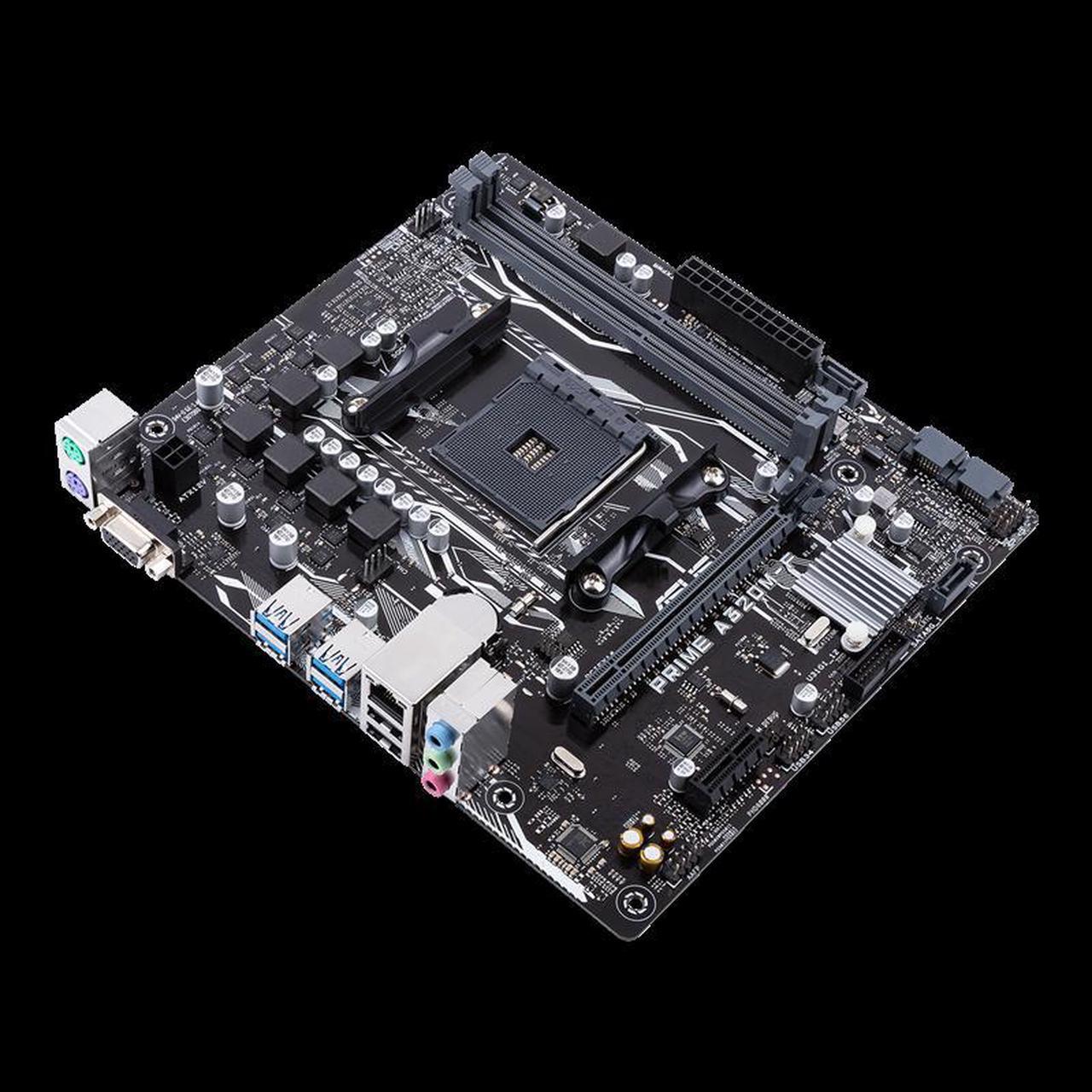 Alt view image 3 of 4 - ASUS PRIME A320M-F AMD AM4 uATX motherboard with 5X Protection III, DDR4 3200MHz, SATA 6Gbps and USB 3.1 Gen 1