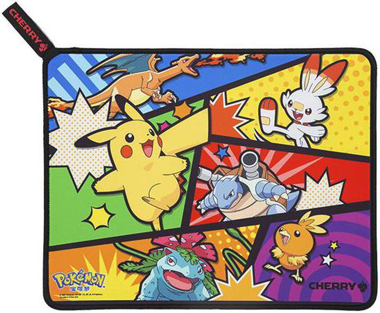 Cherry Pokemon 4mm Thick Soft Gaming Mouse Pad Customized Lovely Kawai Natural  Mouse Mat -Pikachu Mini (290mm*225mm)