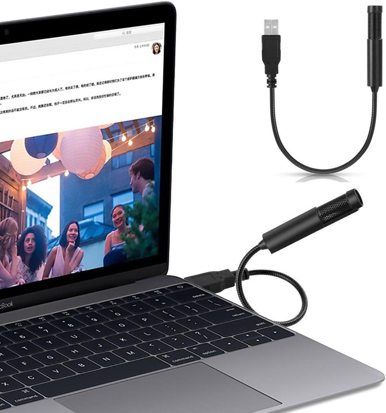 Alt view image 2 of 6 - Mini USB Microphone for Laptop and Desktop Computer, with Gooseneck & Universal USB Sound Card, Compatible with PC and Mac, Plug & Play, Ideal Condenser Mic for Remote Work, Online Class, CGS-M1