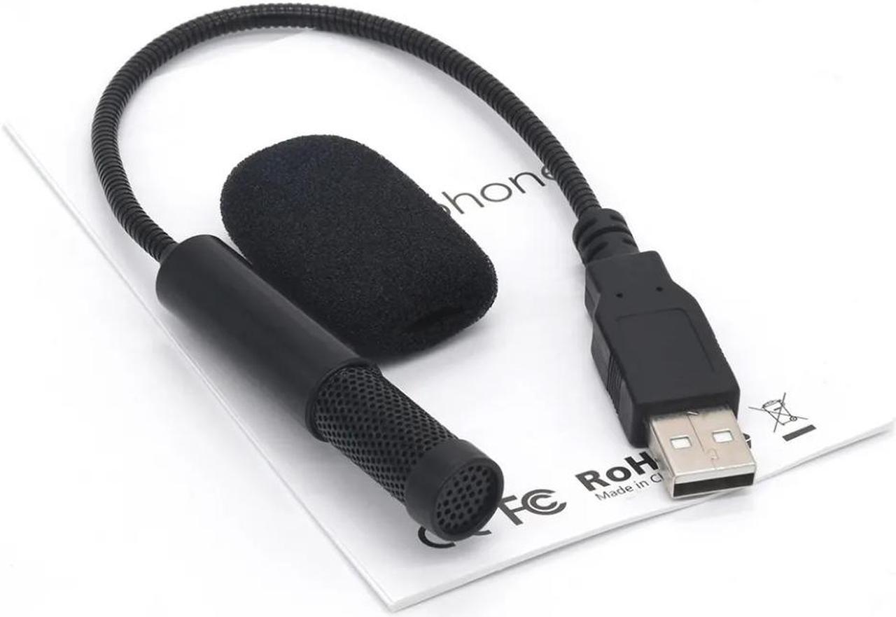 Alt view image 5 of 6 - Mini USB Microphone for Laptop and Desktop Computer, with Gooseneck & Universal USB Sound Card, Compatible with PC and Mac, Plug & Play, Ideal Condenser Mic for Remote Work, Online Class, CGS-M1