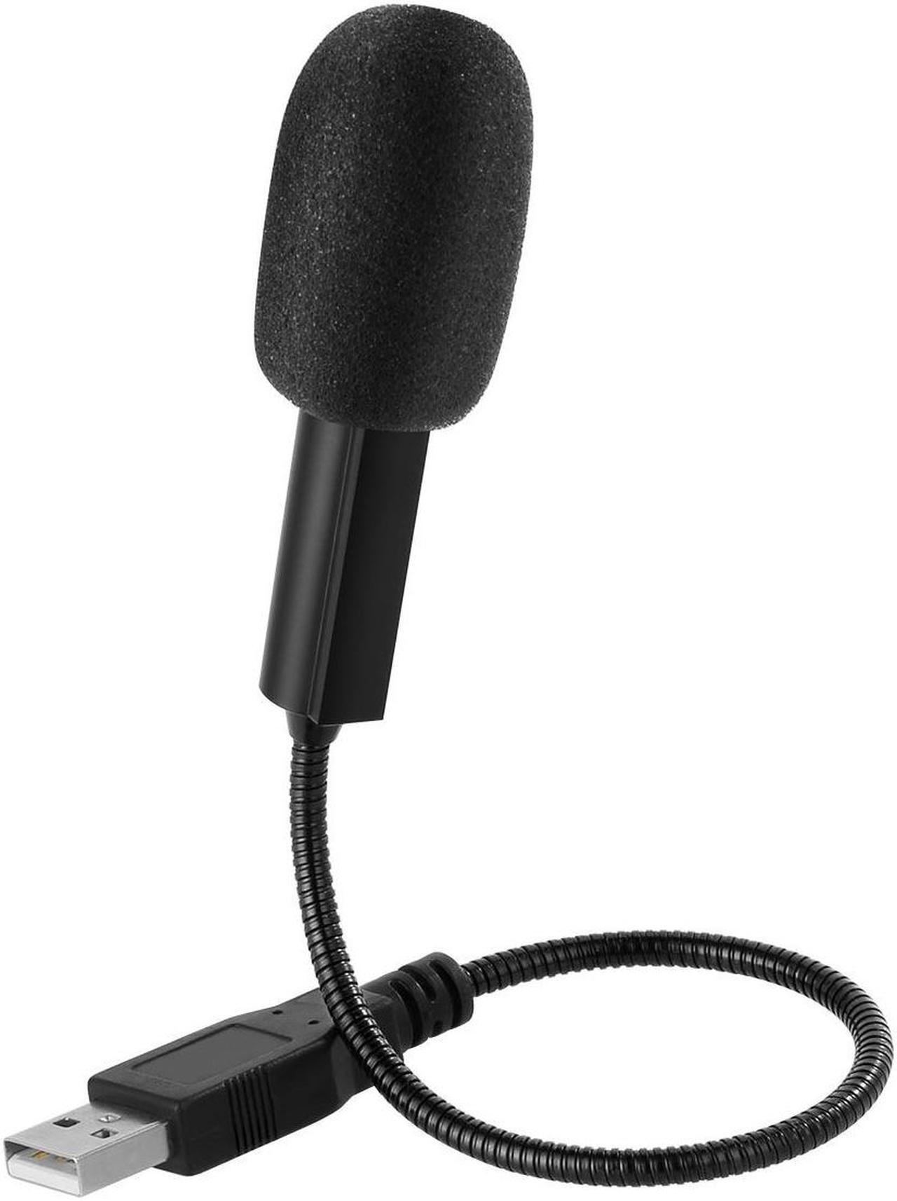 Main image of Mini USB Microphone for Laptop and Desktop Computer, with Gooseneck & Universal USB Sound Card, Compatible with PC and Mac, Plug & Play, Ideal Condenser Mic for Remote Work, Online Class, CGS-M1