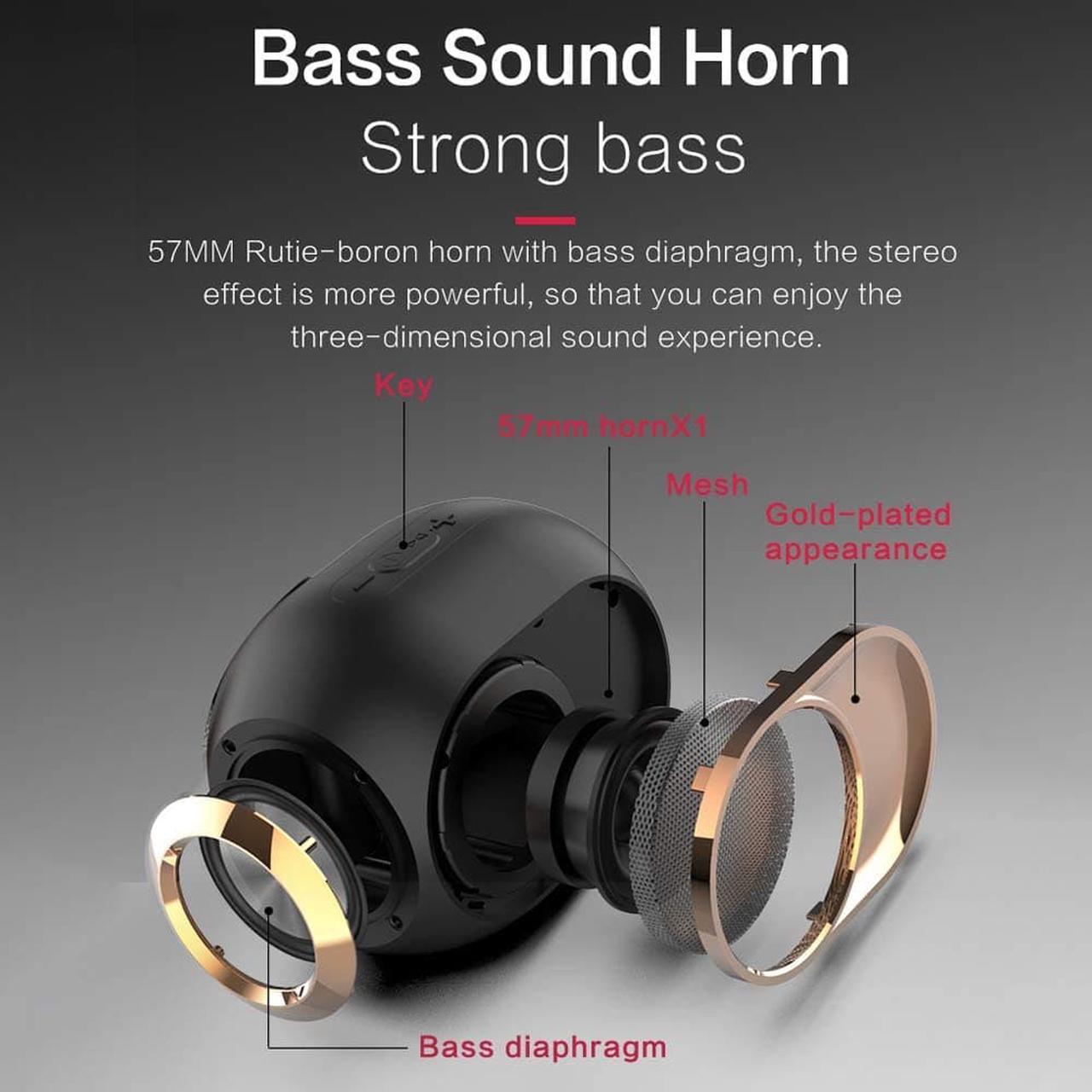 Alt view image 4 of 7 - CORN 108 DB Stereo Golden Egg Wireless Bluetooth Speaker, high-end Wireless Speaker, Portable Outdoor Wireless Stereo Matching