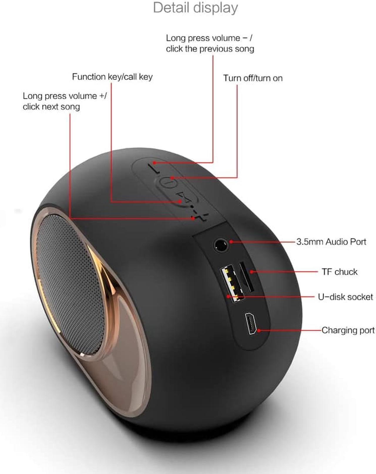 Alt view image 3 of 7 - CORN 108 DB Stereo Golden Egg Wireless Bluetooth Speaker, high-end Wireless Speaker, Portable Outdoor Wireless Stereo Matching