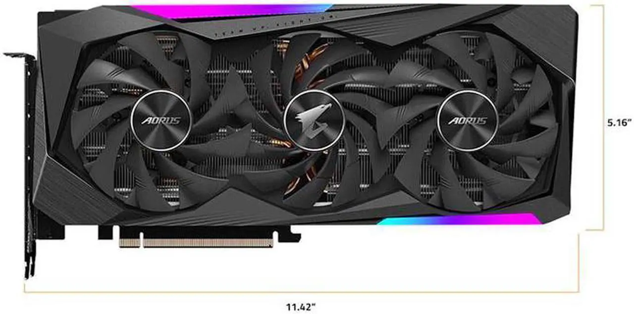 Alt view image 5 of 7 - GIGABYTE AORUS GeForce RTX 3070 MASTER 8G (LHR) Video Card,8GB 256-bit GDDR6 PCI Express 4.0 x16,1845MHz Core Frequency,DisplayPort 1.4a *3,HDMI 2.1*2, HDMI 2.0*1