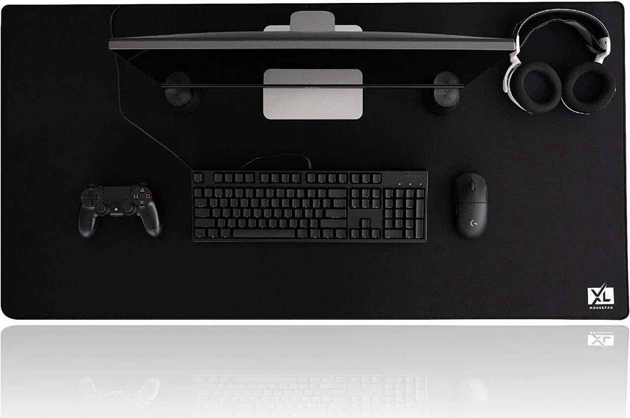 Alt view image 5 of 7 - 3XL Huge Mouse Pads Oversized (48''x24'') - Extra Large Gaming XXXL Mousepad for Full Desk - Super Thick Nonslip Rubber Base and Waterproof Desktop Keyboard Extended Mouse Mat (Black, XXX-Large)