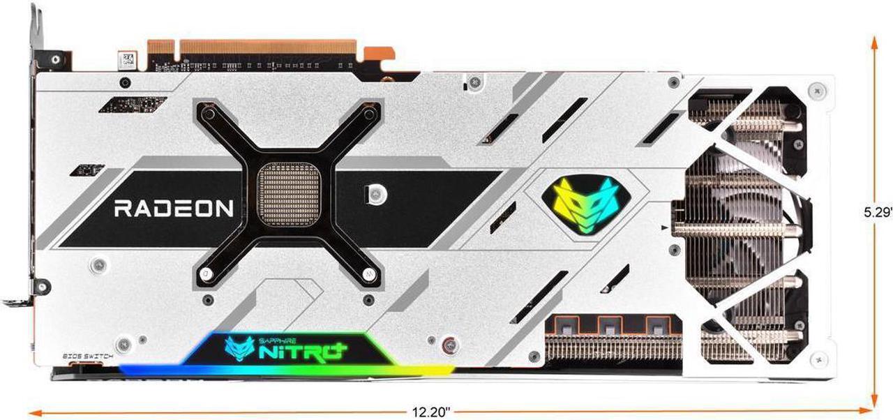 Alt view image 4 of 5 - SAPPHIRE Radeon RX 6900 XT 16G D6 Ultra Platinum Aurora Special Edition Graphics Card, 16GB 256-bit GDDR6, Support PCI Express 4.0, Memory Rate 16Gbps, 1×HDMI Interface, 3×DisplayPort Interface