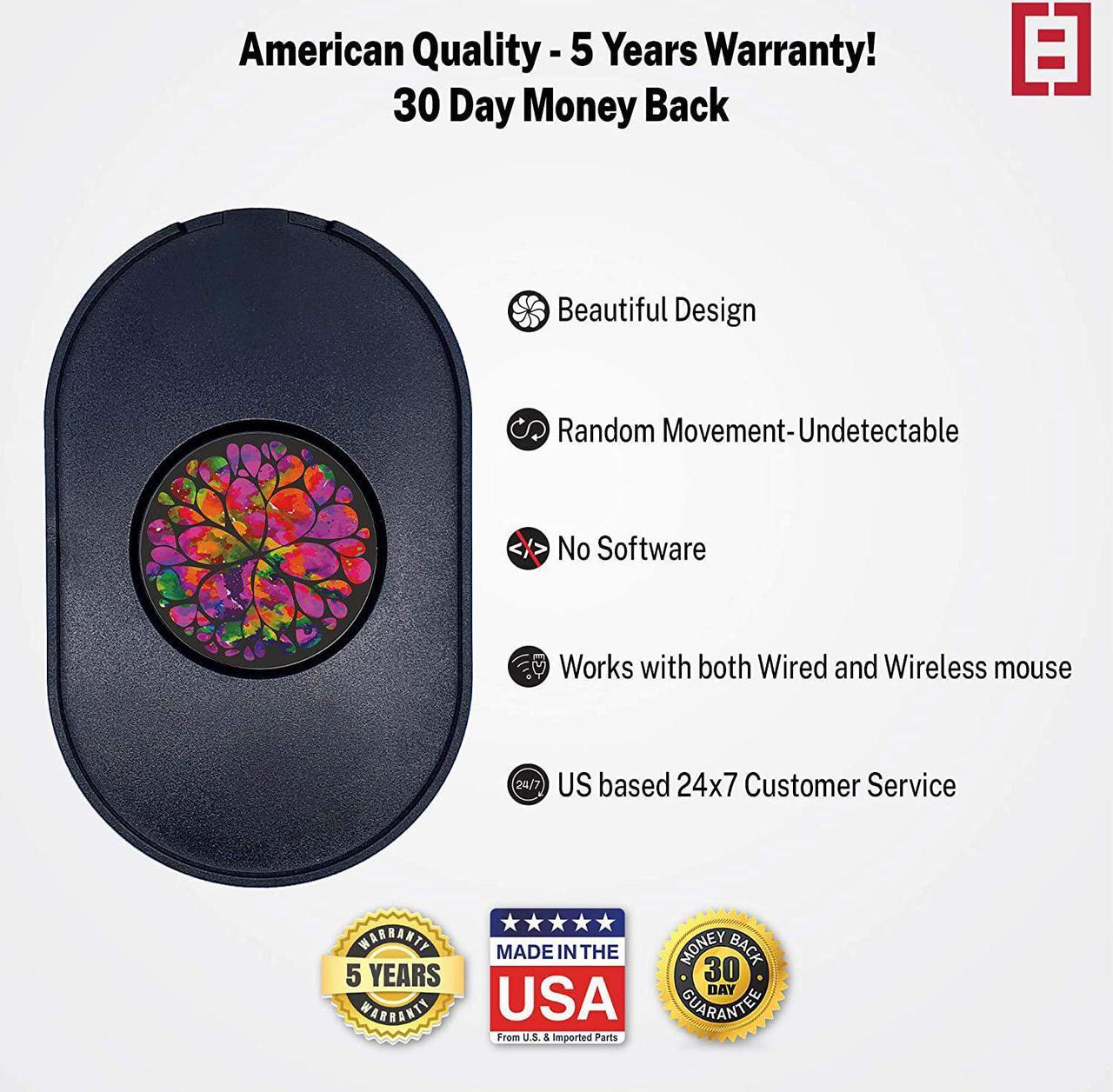 Alt view image 2 of 6 - Beautiful Mouse Mover, Jiggler, Keeps PC Active, Undetectable, No Software, Moves Mouse Randomly Automatically, Texas Born, with US and Imported Parts - Lava