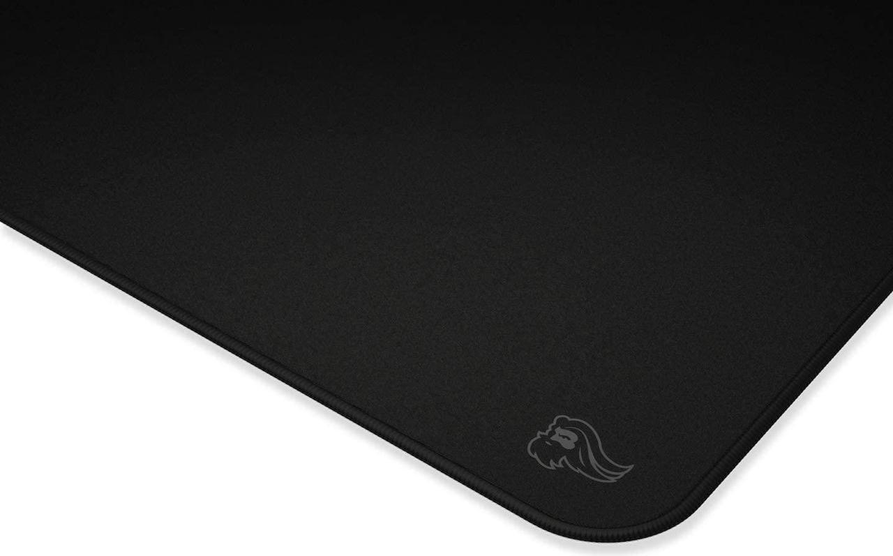 Alt view image 3 of 5 - Glorious XL Extended Gaming Mouse Mat / Pad - Stealth Edition - Large, Wide (XL) Black Cloth Mousepad, Stitched Edges | 14"x24" (G-P-Stealth)
