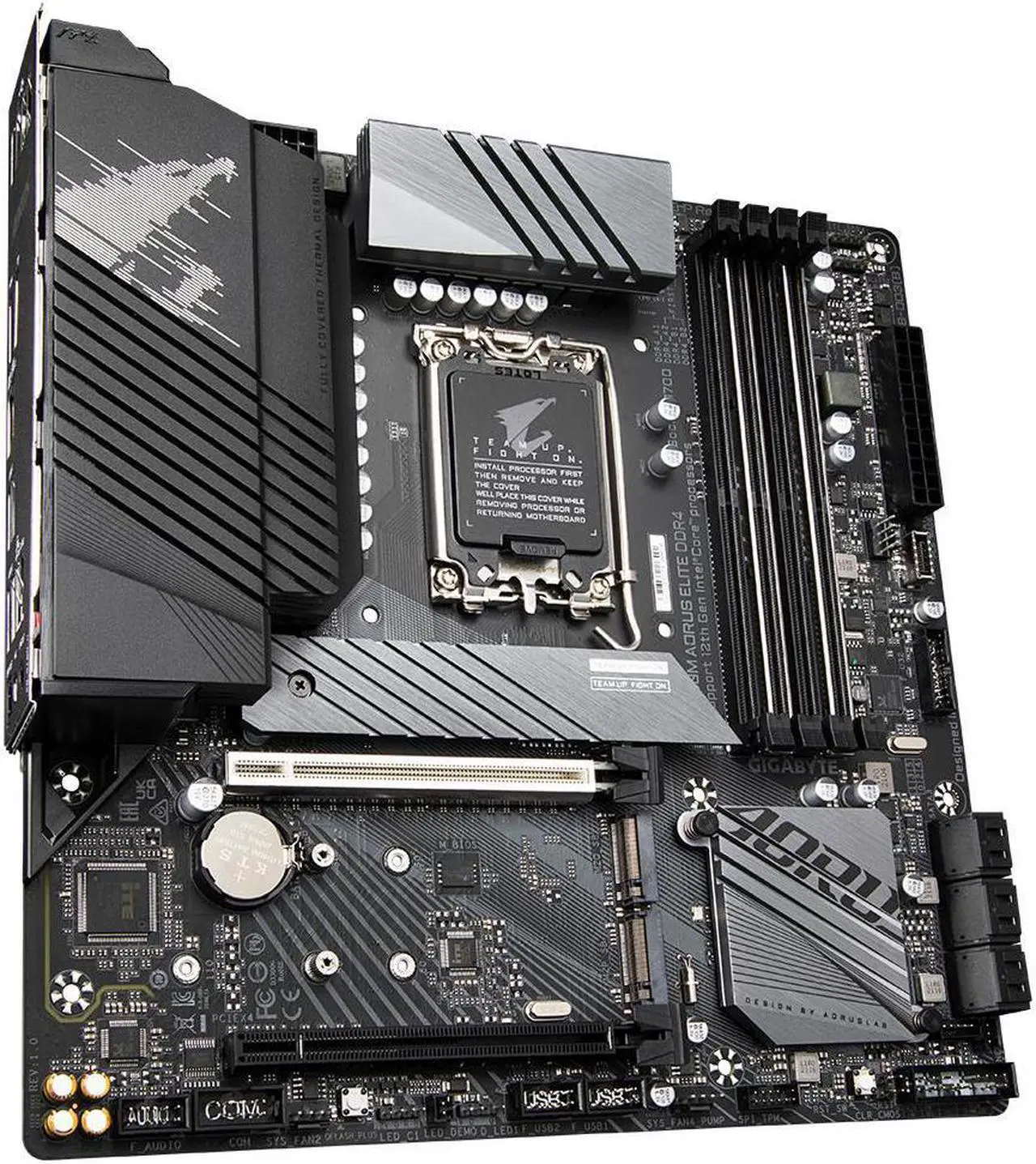 Alt view image 2 of 3 - GIGABYTE Z690M AORUS ELITE DDR4 Micro-ATX Motherboard