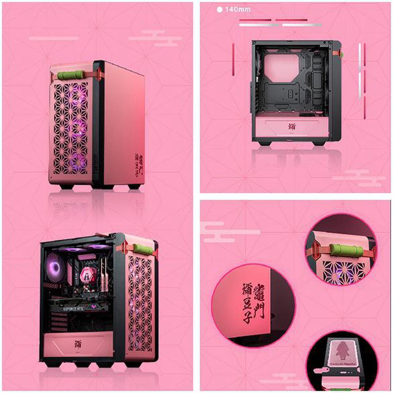Alt view image 4 of 5 - ASUS TUF GAMING GT301 Demon Slayer Kamado Nezuko Co-Branded Chassis (Supports ATX/4 Shenguang Synchronous Fans/Side-Through Chassis)