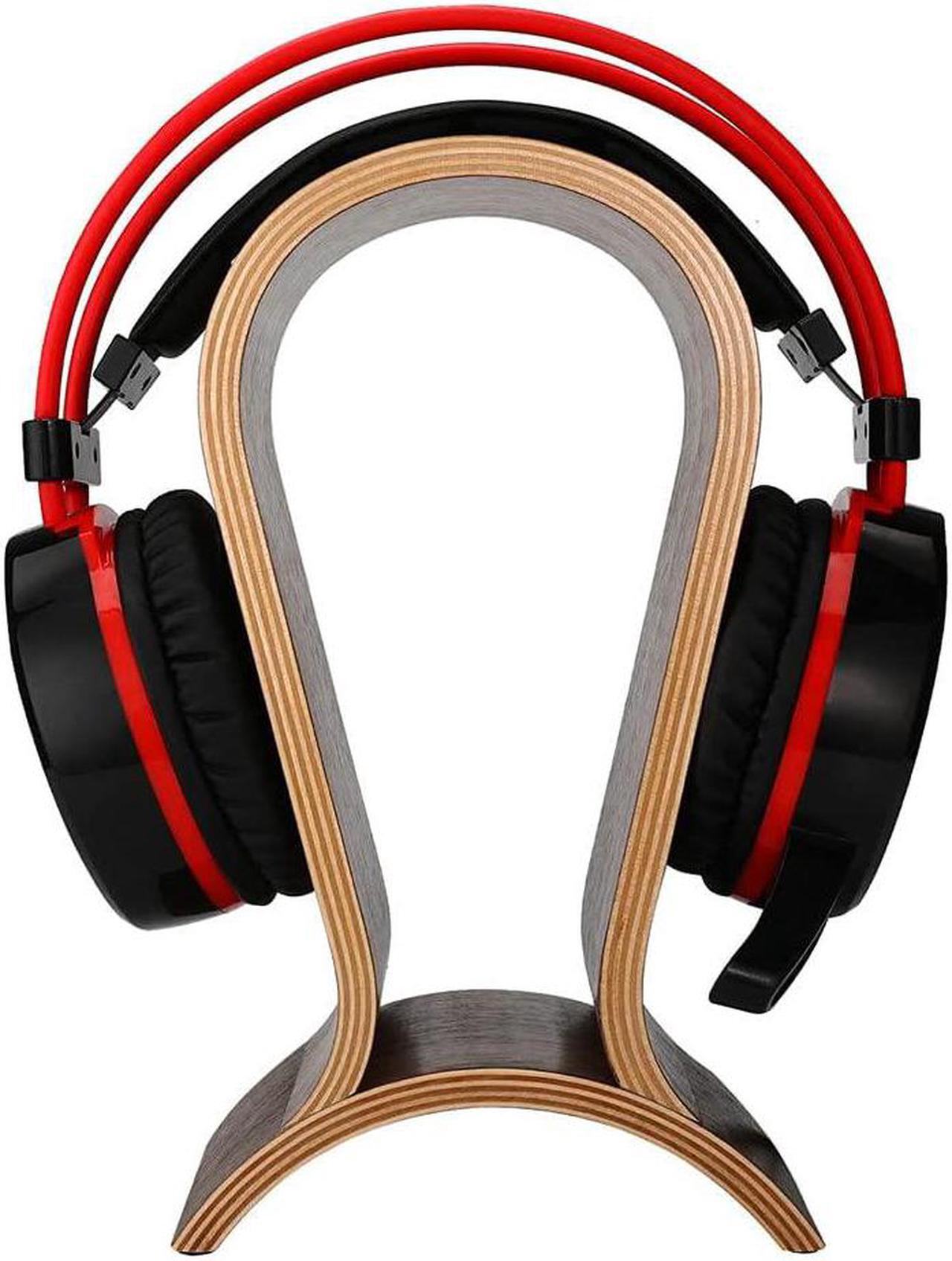 Alt view image 3 of 7 - Headphone Stand Wood,Stand for Headphones,Walnut Finish Gaming Headphone Display Compatible for Sennheiser, Bose, Beats, Razer, AKG, Logitech, HyperX, Sony PS4 et.