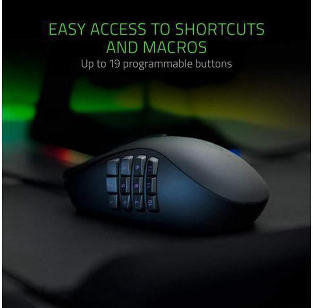 Alt view image 4 of 6 - Naga Trinity MOBA / MMO Gaming Mouse - 16,000 DPI 5G Optical Sensor