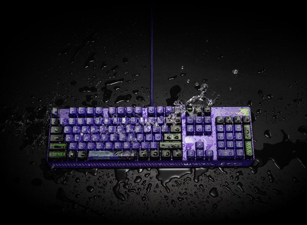 Alt view image 6 of 7 - ASUS ROG Strix Scope RX EVA Edition ROG RX Red SWITCHES RGB Gaming Keyboards - Evangelion Limited