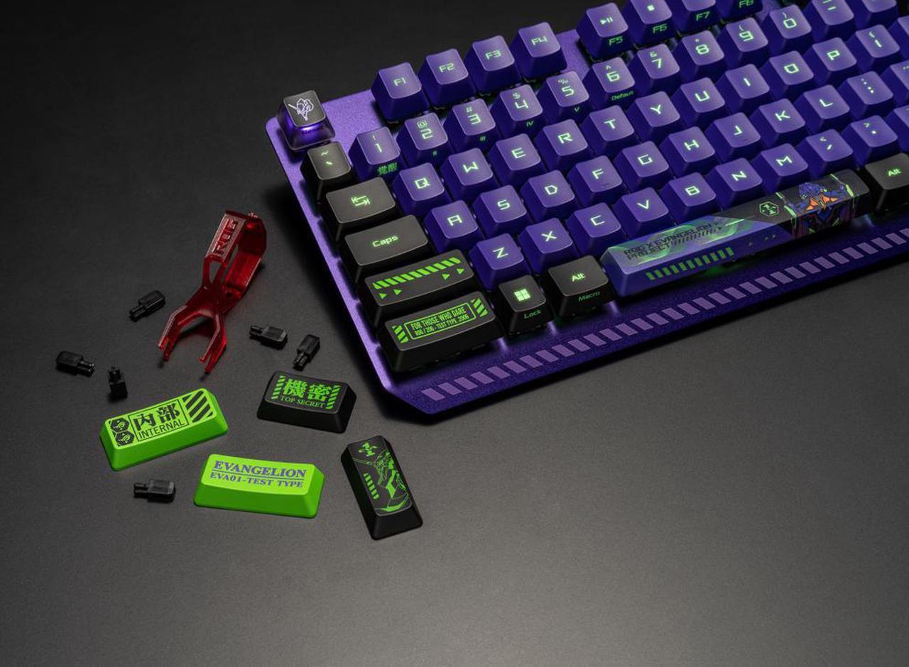 Alt view image 7 of 7 - ASUS ROG Strix Scope RX EVA Edition ROG RX Red SWITCHES RGB Gaming Keyboards - Evangelion Limited