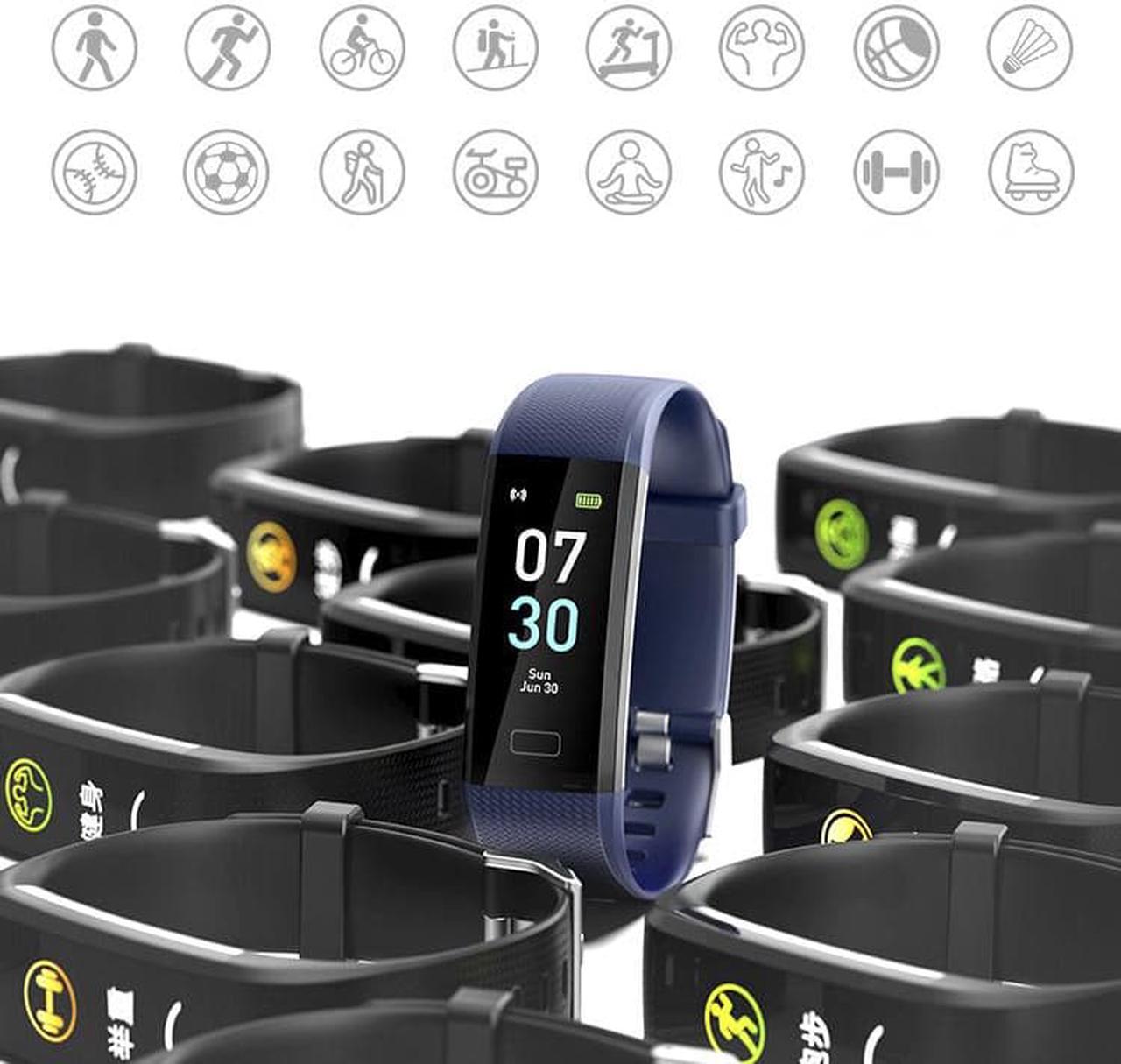 Alt view image 14 of 14 - Fitness Tracker HR, Activity Tracker Watch with Heart Rate Monitor, Waterproof Smart Fitness Band with Step Counter, Pedometer Watch for Kids Women and Men