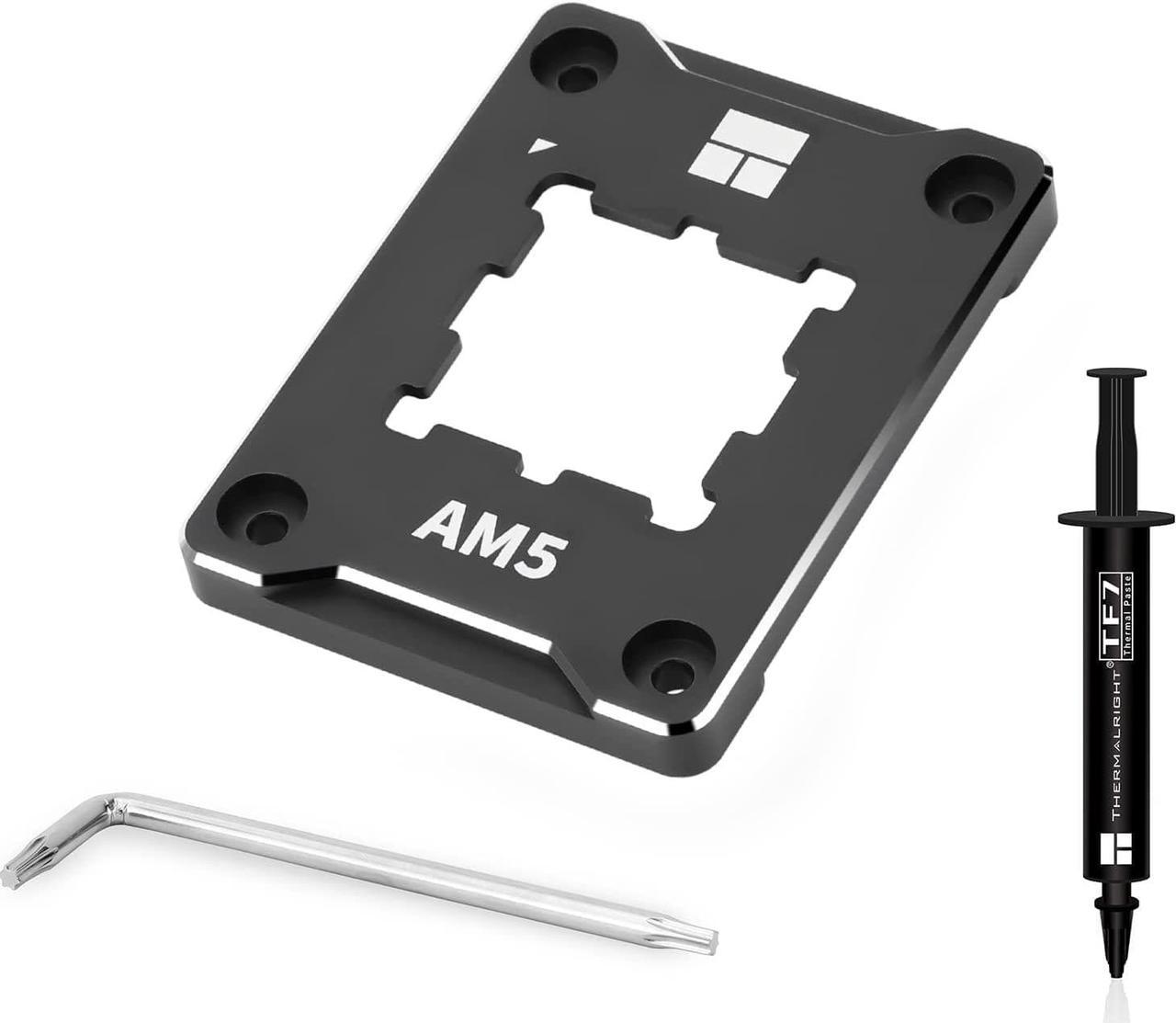 CORN ASF-Black AM5 CPU Holder, Corrective Anti-Bending Fixing Frame, AM5 Full-fit Fixed Non-Marking Mounter, AM5 Anti-Bending Contact Frame, CPU Cooler Standard for X670 B650