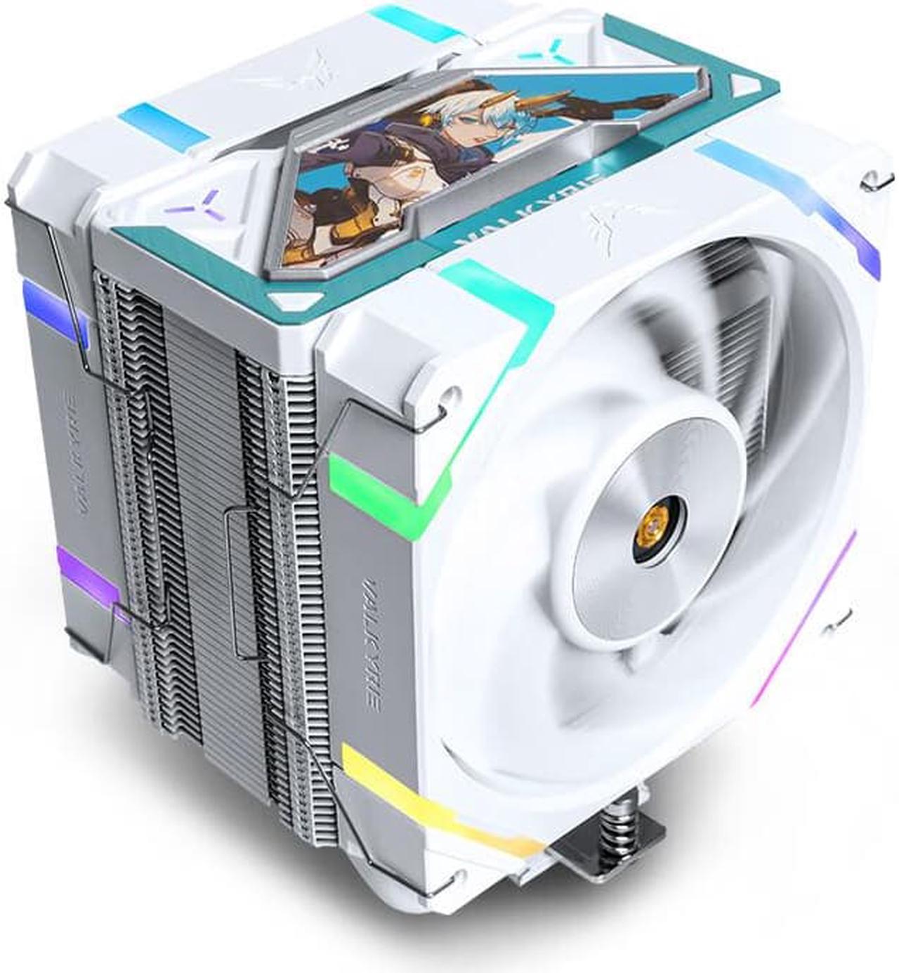 CORN SL125 LOKI ARGB White CPU 6 Heat-Pipes Heat Sink, Graphene Composite Spraying,120mm Front and Rear Dual Fans,FDB bearing,Compatible AM4, AM5,Intel LGA 1700 115X 1200 20XX Platform