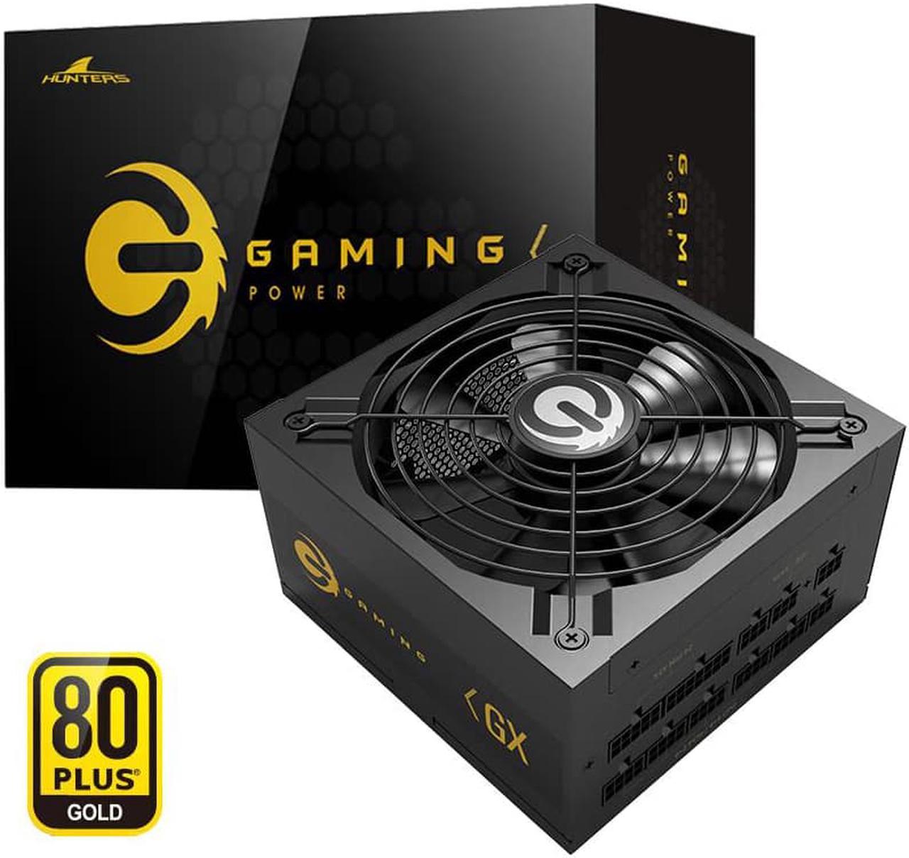 Great Wall (GX 850W) Rated 850W Black ATX Power Supply, GX Gold Medal Full Module Power ,0.01ms Speed Response,Fan Automatic Start Stop,Large single line ,Support 4090 Graphics Card