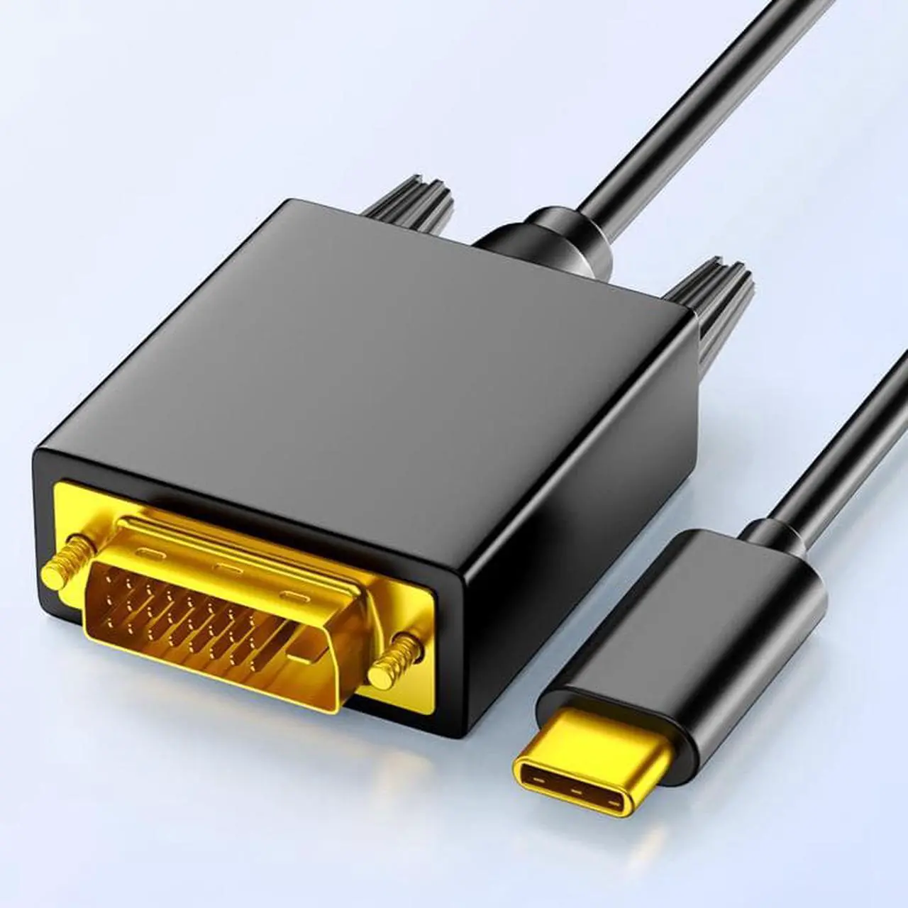 Main image of CORN USB C to DVI Cable 1080P 60Hz  5FT USB Type-C to DVI Male Support 2017-2020 MacBook Pro, Surface Book 2, Dell XPS 13, Galaxy S10