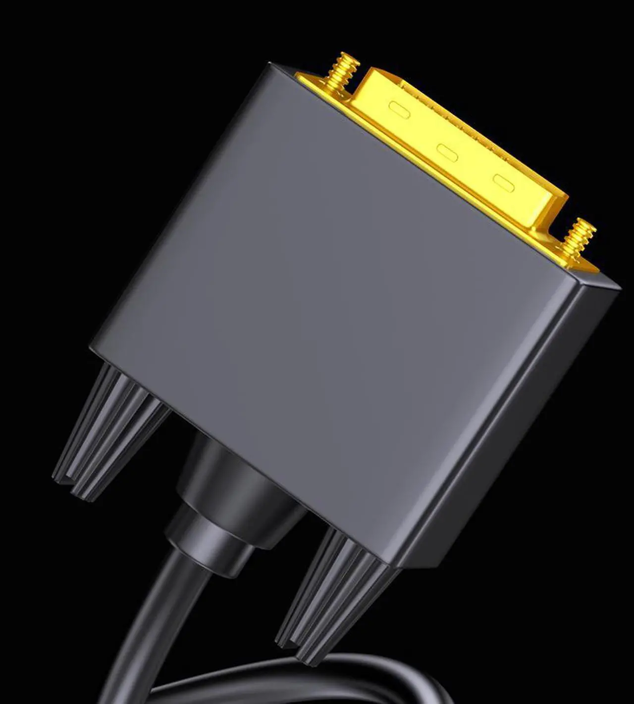 Alt view image 2 of 3 - CORN USB C to DVI Cable 1080P 60Hz  5FT USB Type-C to DVI Male Support 2017-2020 MacBook Pro, Surface Book 2, Dell XPS 13, Galaxy S10