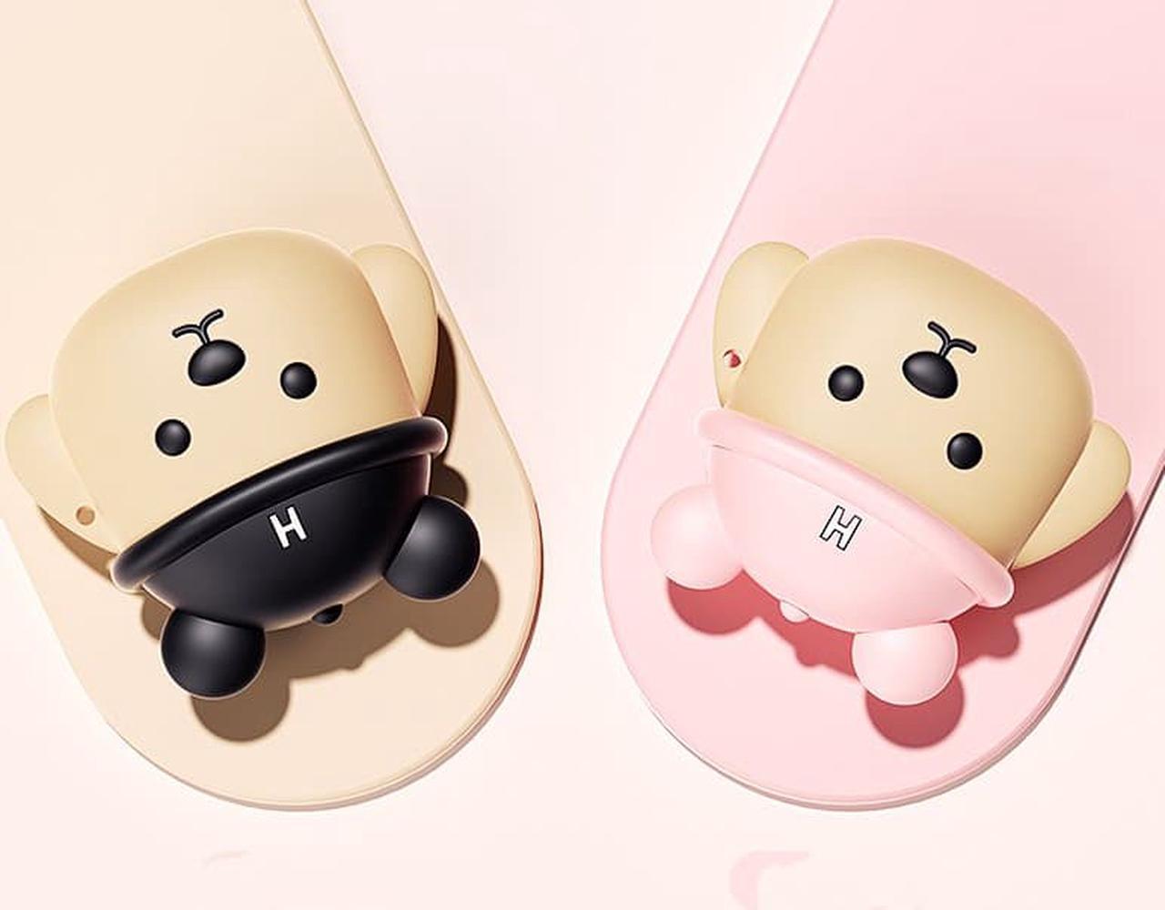 Alt view image 4 of 7 - HP Bluetooth Headset H10H Wireless Cute Earphone New Arrivals Bear Earphones Cover for Couples-Pink