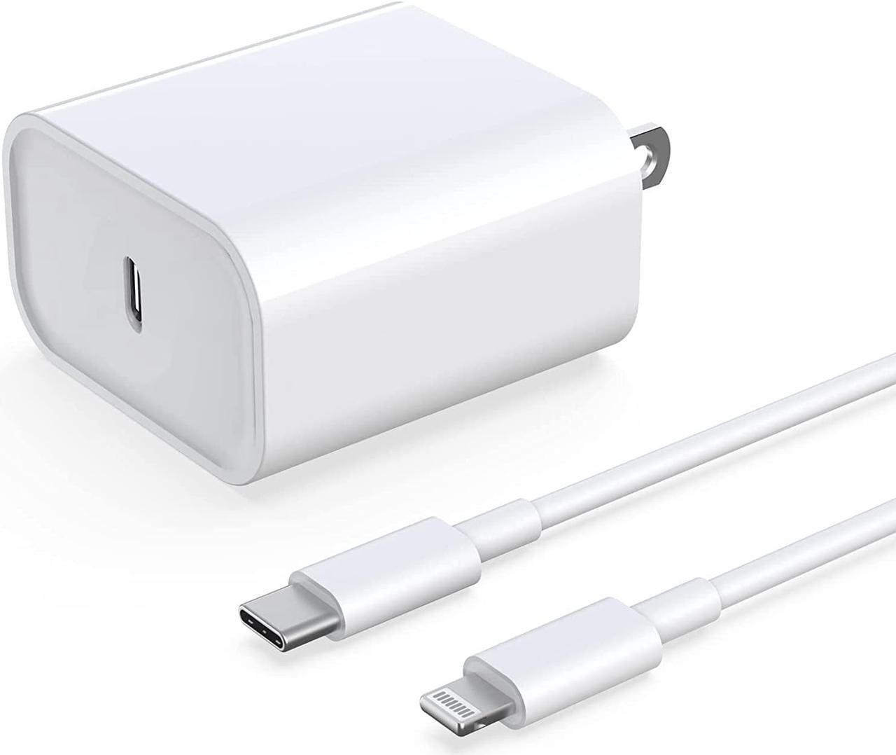Main image of iPhone Fast Charger, 20W USB C Power Delivery Wall Charger Plug with 6ft Type C to Lightning Cable Quick Charging Data Sync Cord for iPhone14 13 12 11 Pro Max Mini Xs Xr X 8 iPad