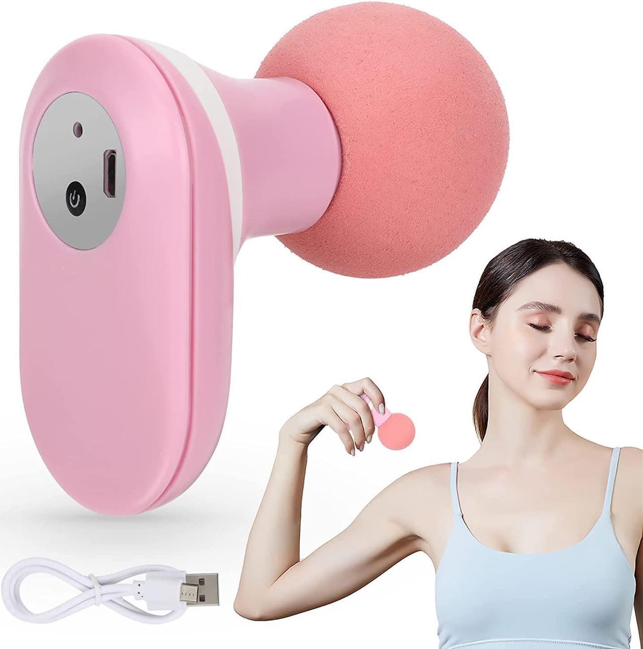 CORN Massage Gun Deep Tissue, Mini Massage Gun, USB Portable Muscle Massager Gun with 6 Speeds, Quiet Percussion Massage Gun for Pain Relief, Handheld Body Massager Gun Gifts from Daughter Mother Wife