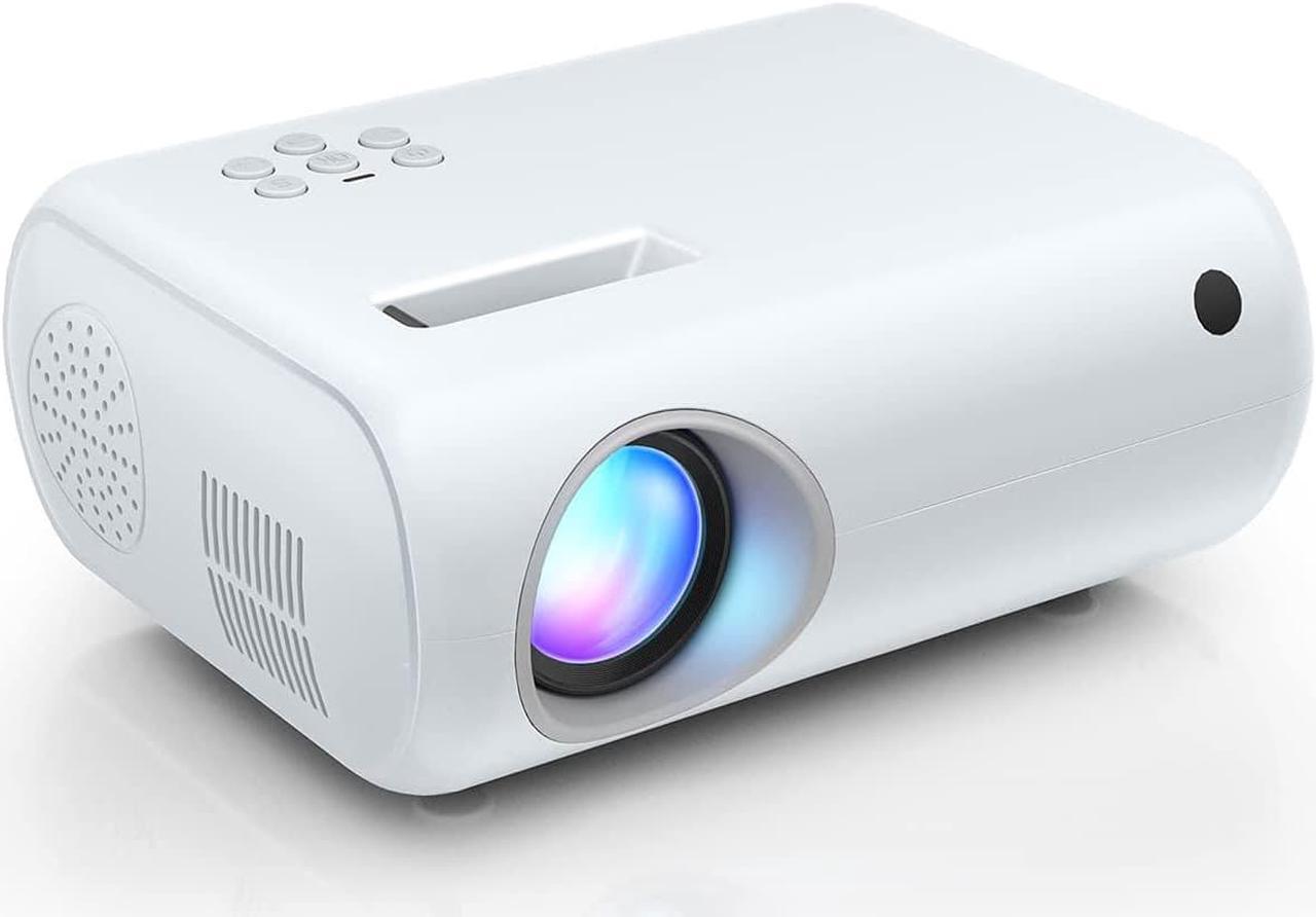 Mini Projector, 2023 Upgraded Portable Projector with 7000 Lux and Full HD 1080P, Movie Projector Compatible with iOS/Android Phone/Tablet/Laptop/PC/TV Stick/Box/USB Drive/DVD/Game Console