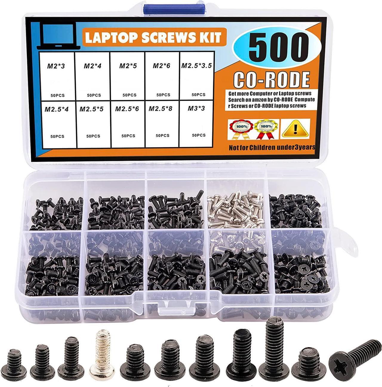 Main image of 500pcs Laptop Notebook Computer Screw Kit Set for IBM HP Dell Lenovo Samsung Sony Toshiba Gateway Acer