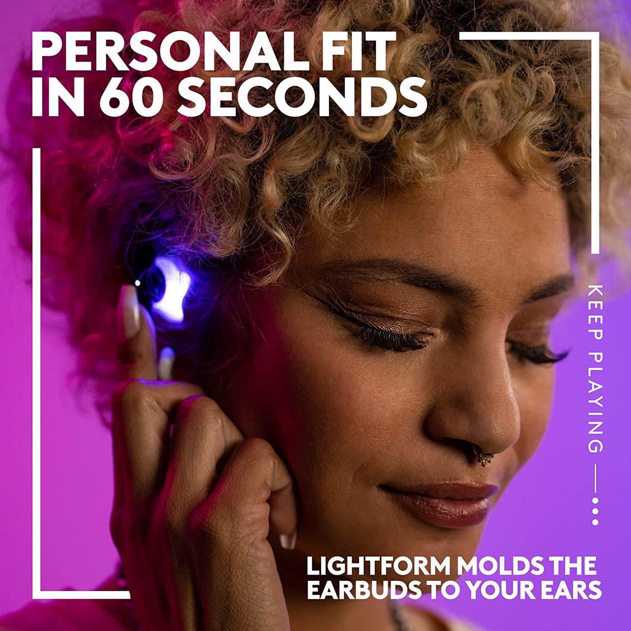 Alt view image 3 of 6 - Logitech G FITS True Wireless Gaming Earbuds, Custom Molded Fit, Lightspeed + Bluetooth, Four Beamforming Microphones, PC, Mac, PS5, PS4, Mobile, Nintendo Switch
