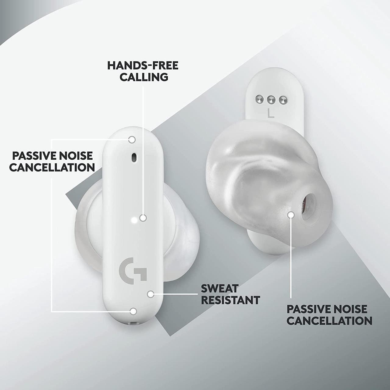 Alt view image 5 of 6 - Logitech G FITS True Wireless Gaming Earbuds, Custom Molded Fit, Lightspeed + Bluetooth, Four Beamforming Microphones, PC, Mac, PS5, PS4, Mobile, Nintendo Switch